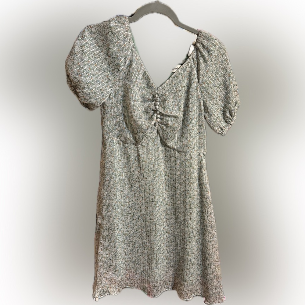 Green Floral Women's Dress